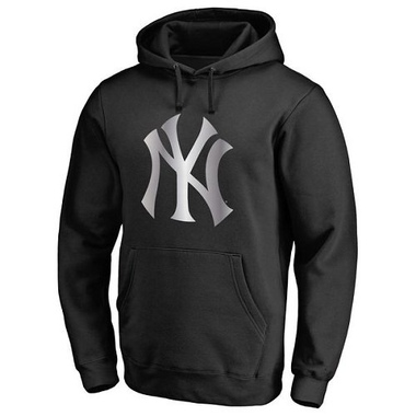 Black Men's New York Yankees Platinum Collection Pullover Hoodie - - Big Tall