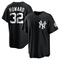 Black/White Elston Howard Men's New York Yankees Jersey - Replica Big Tall