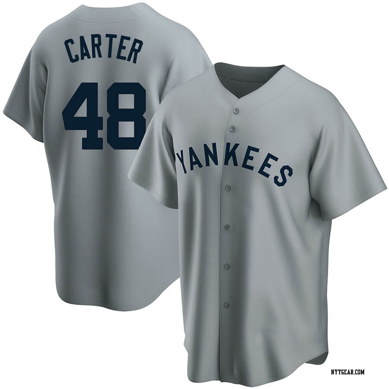 Gray Chris Carter Youth New York Yankees Road Cooperstown Collection Jersey - Replica