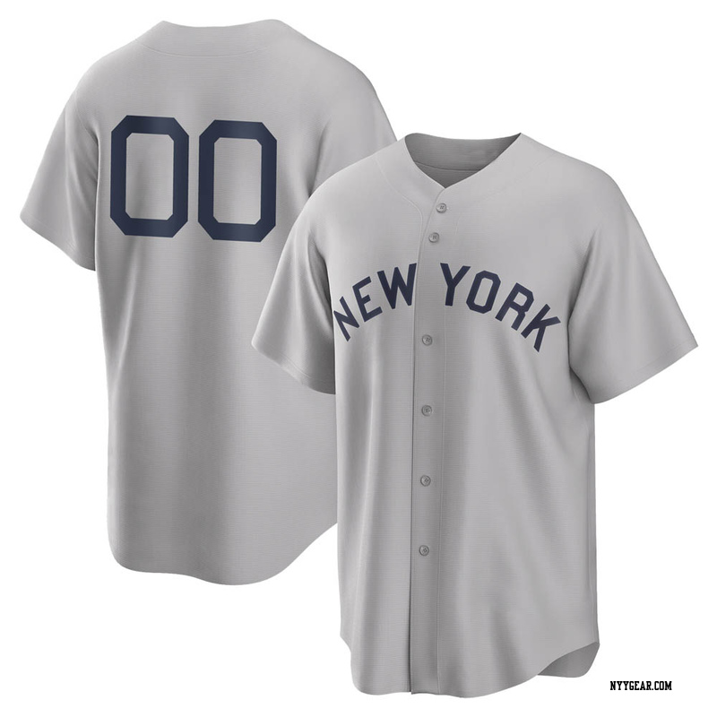 Gray Custom Men's New York Yankees 2021 Field of Dreams Jersey - Replica Big Tall