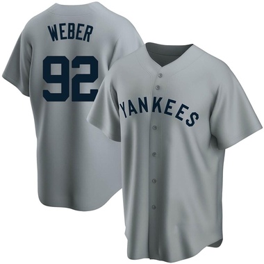 Gray Ryan Weber Youth New York Yankees Road Cooperstown Collection Jersey - Replica