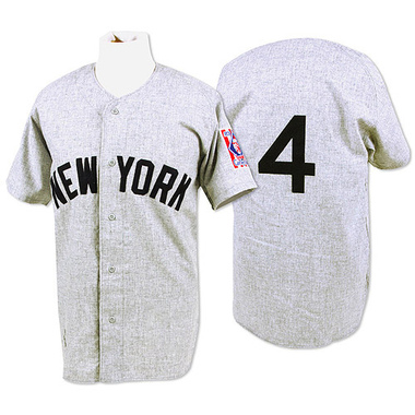 Grey Lou Gehrig Men's New York Yankees 1939 Throwback Jersey - Authentic Big Tall