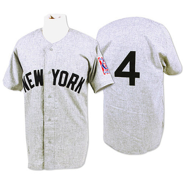 Grey Lou Gehrig Men's New York Yankees 1939 Throwback Jersey - Replica Big Tall