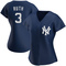 Navy Babe Ruth Women's New York Yankees Alternate Team Jersey - Authentic Plus Size