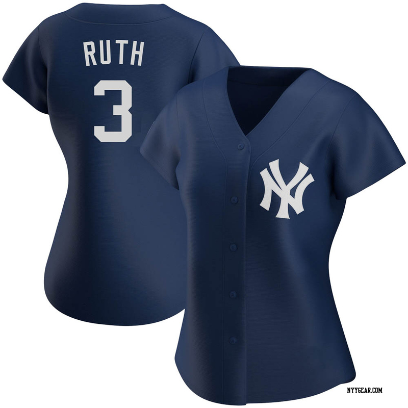 Navy Babe Ruth Women's New York Yankees Alternate Team Jersey - Replica Plus Size