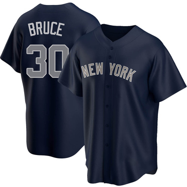 Navy Jay Bruce Men's New York Yankees Alternate Jersey - Replica Big Tall