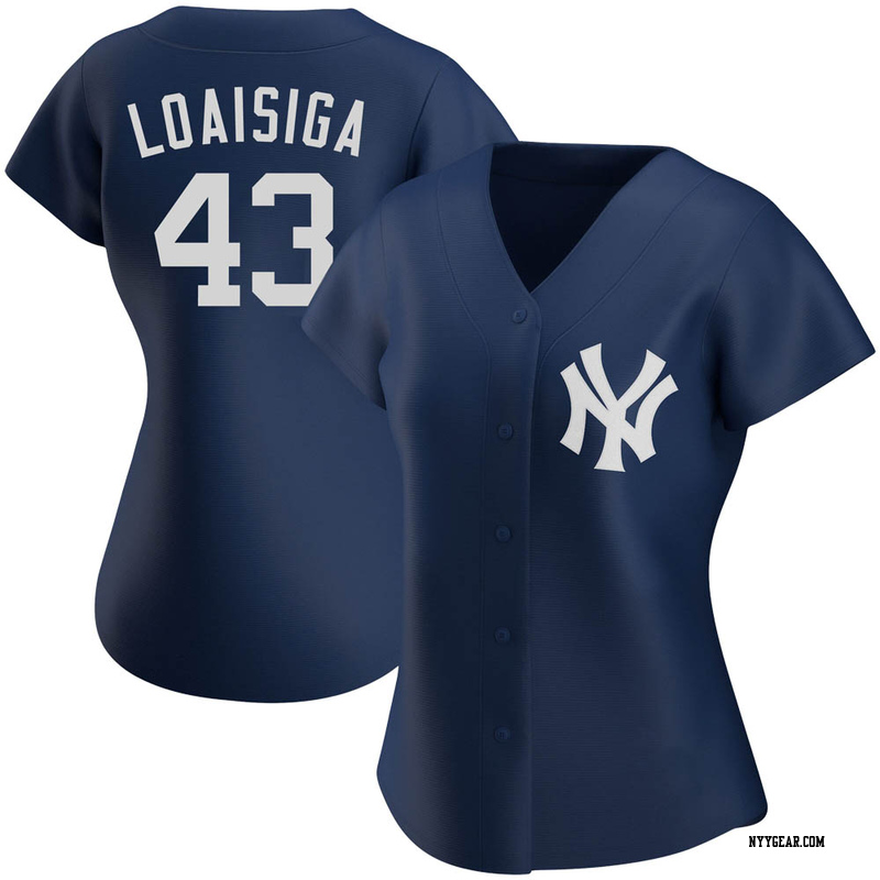 Navy Jonathan Loaisiga Women's New York Yankees Alternate Team Jersey - Authentic Plus Size