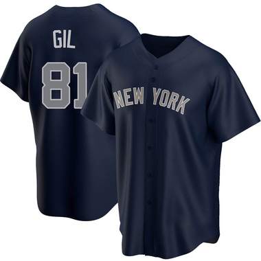 Navy Luis Gil Youth New York Yankees Alternate Jersey - Replica