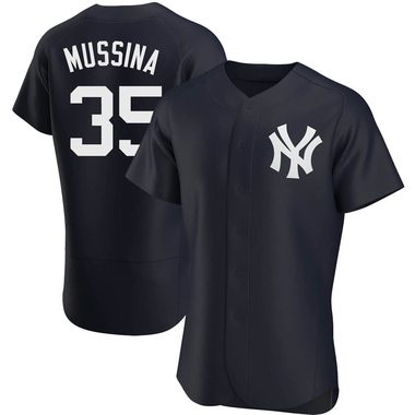 Navy Mike Mussina Men's New York Yankees Alternate Jersey - Authentic Big Tall