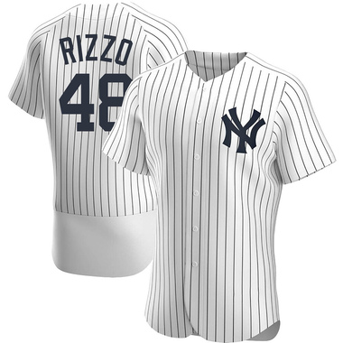 White Anthony Rizzo Men's New York Yankees Home Jersey - Authentic Big Tall