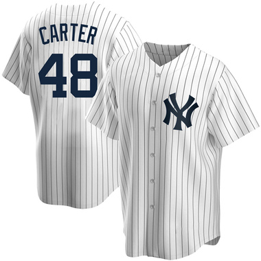 White Chris Carter Youth New York Yankees Home Jersey - Replica