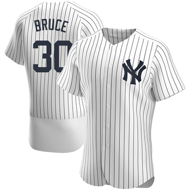 White Jay Bruce Men's New York Yankees Home Jersey - Authentic Big Tall