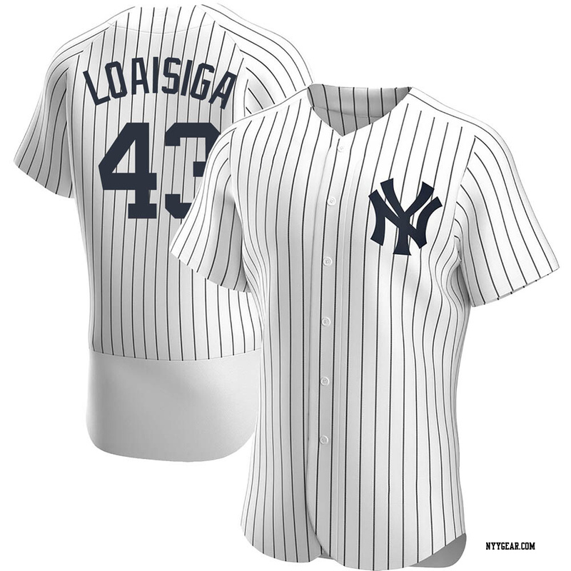 White Jonathan Loaisiga Men's New York Yankees Home Jersey - Authentic Big Tall