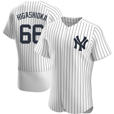White Kyle Higashioka Men's New York Yankees Home Jersey - Authentic Big Tall