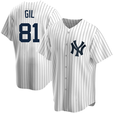 White Luis Gil Youth New York Yankees Home Jersey - Replica