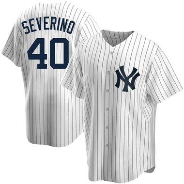 White Luis Severino Youth New York Yankees Home Jersey - Replica