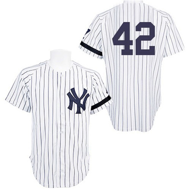 White Mariano Rivera Men's New York Yankees Practice Throwback Jersey - Authentic Big Tall