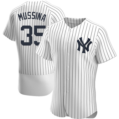 White Mike Mussina Men's New York Yankees Home Jersey - Authentic Big Tall