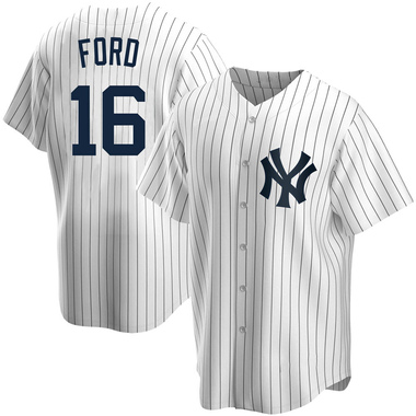White Whitey Ford Men's New York Yankees Home Jersey - Replica Big Tall